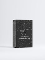 Black box with 'Anti-Ageing Performance Duo' text on a white background